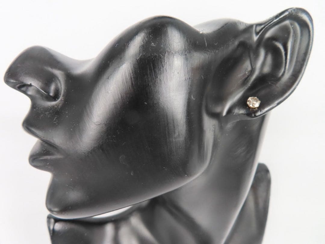 —*.様 K10YG 天然ダイヤモンド 0.55ct 片耳ピアス｜一粒タイプ｜1