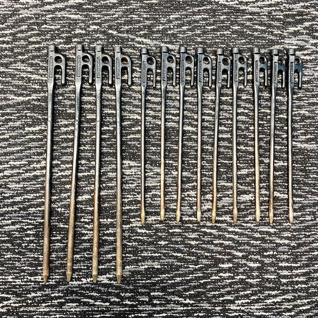 スノーピーク ペグハンマー Pro.C ＆ ソリッドステーク全29本 大量セット