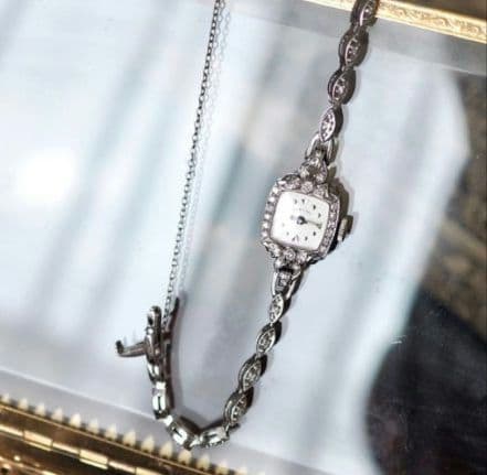 琳⭐️様　Hamilton K14WG ダイヤモンド アンティーク 手巻き時計