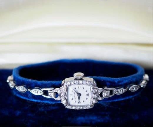 琳⭐️様　Hamilton K14WG ダイヤモンド アンティーク 手巻き時計