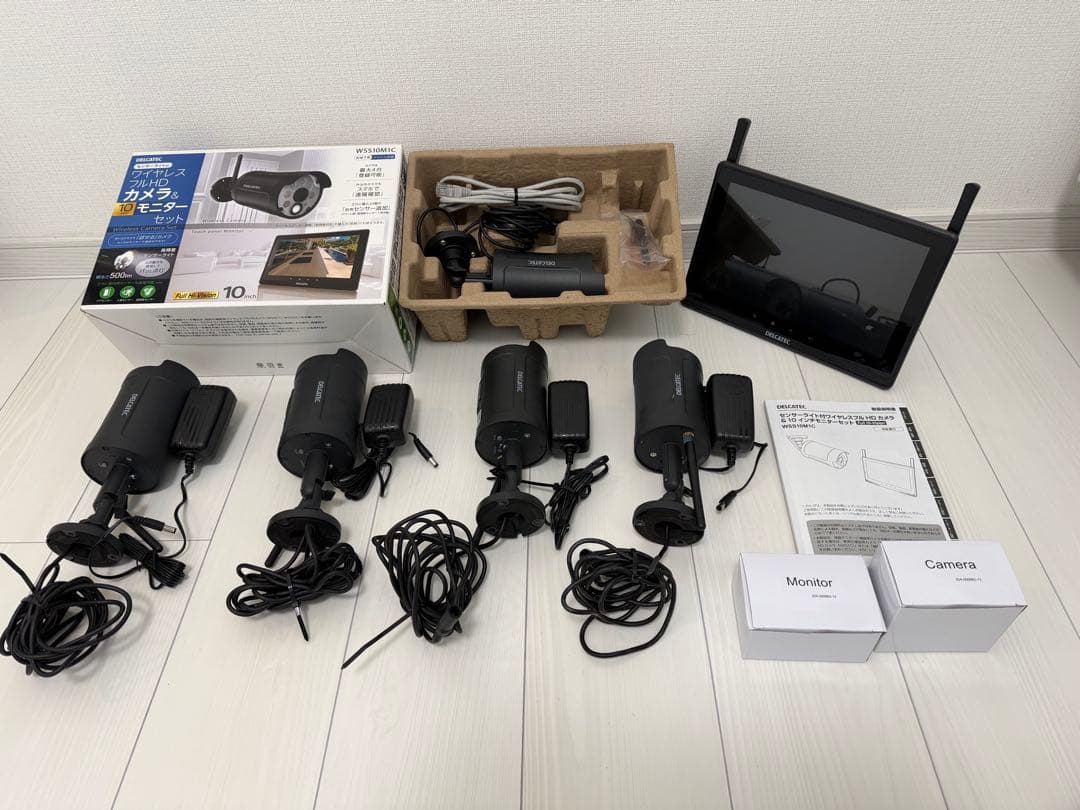 DXアンテナ　ワイヤレスカメラ＆10インチモニターセット　WSS10M1CL