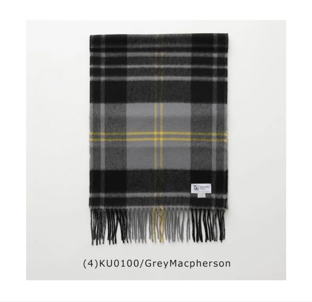 美品 Johnstons of Elgin ジョンストンズ 中判カシミヤストール