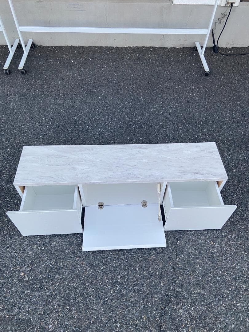 大理石調アーバンモダン テレビボード 幅120cm