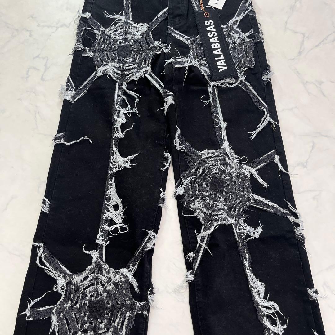 Valabasas バラバサス 新品未使用 スパイダーブラックデニム 30