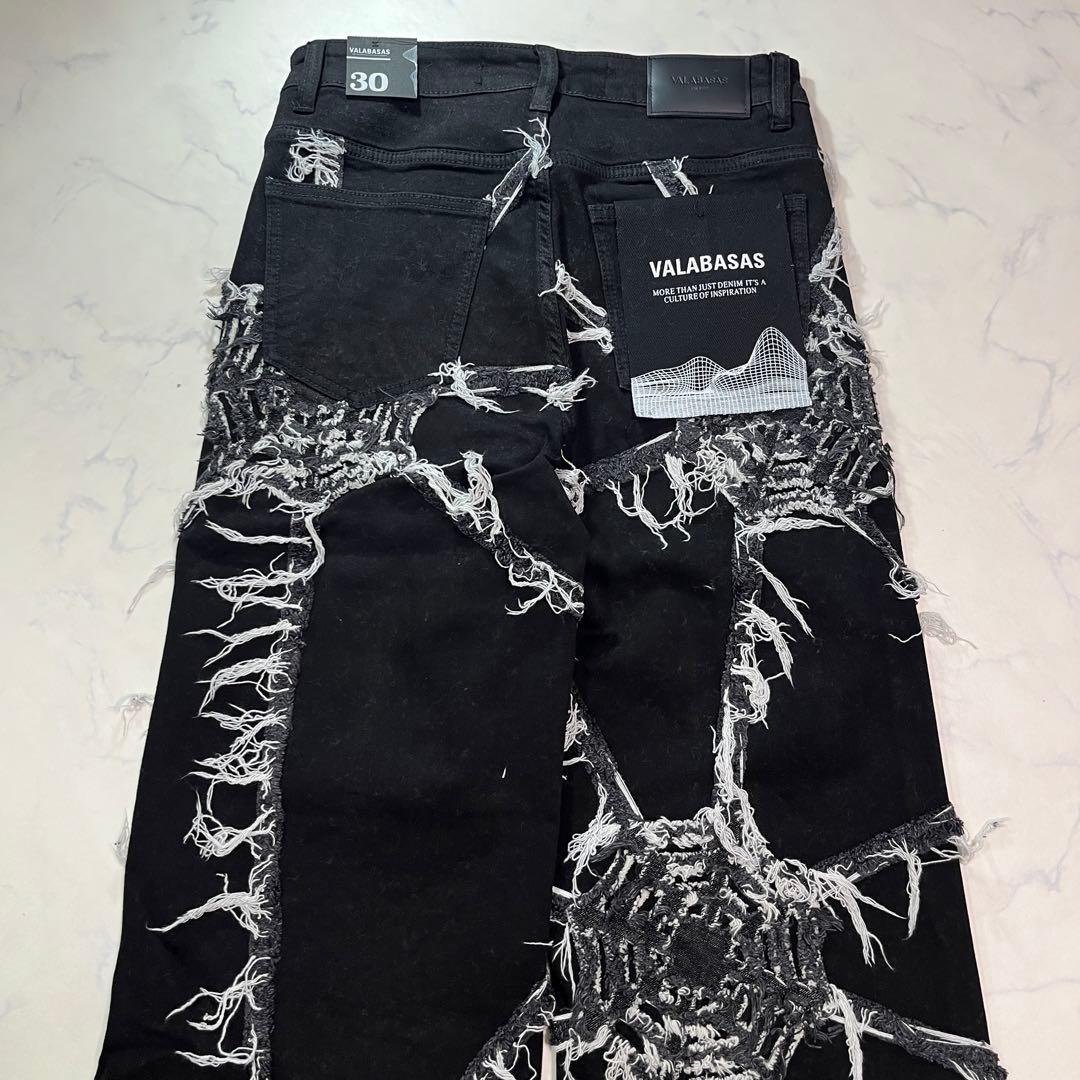 Valabasas バラバサス 新品未使用 スパイダーブラックデニム 30