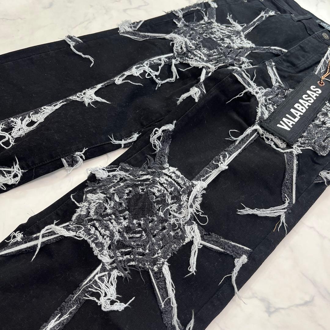 Valabasas バラバサス 新品未使用 スパイダーブラックデニム 30