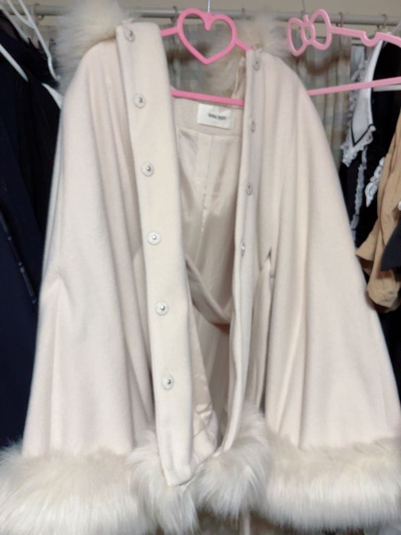 【ZOZO限定】 PARTY フードファーケープコート