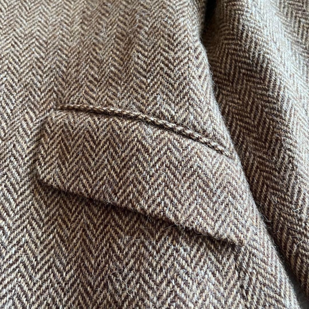 ラルフローレン　アルパカ混ウールテーラードジャケット　ヘリンボーンM 9