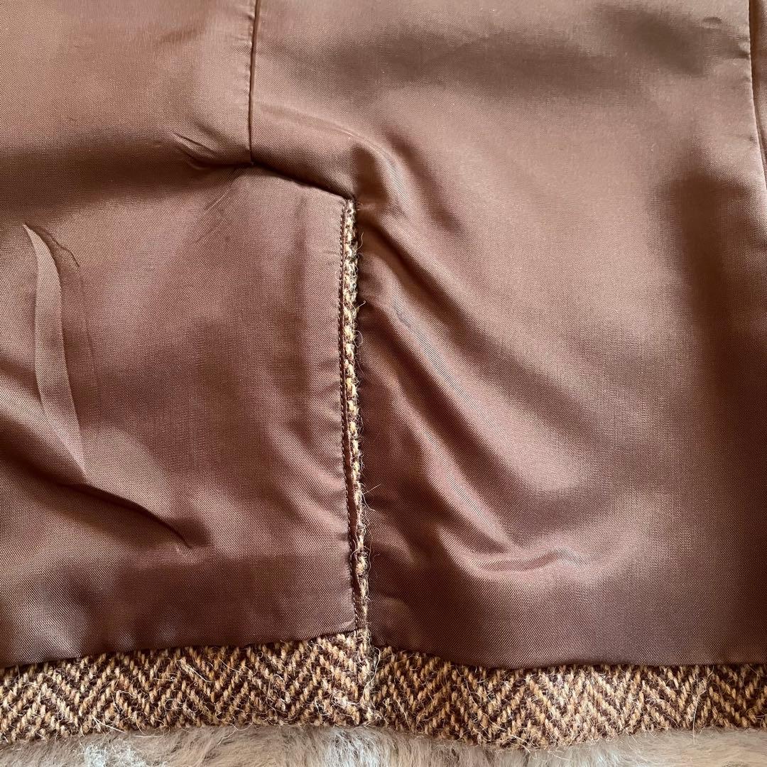 ラルフローレン　アルパカ混ウールテーラードジャケット　ヘリンボーンM 9