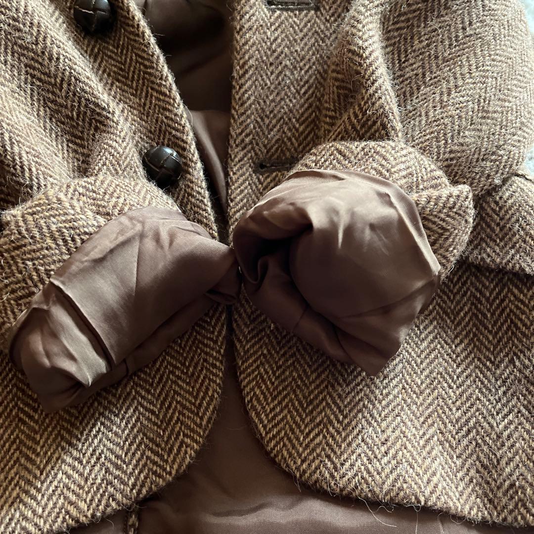 ラルフローレン　アルパカ混ウールテーラードジャケット　ヘリンボーンM 9