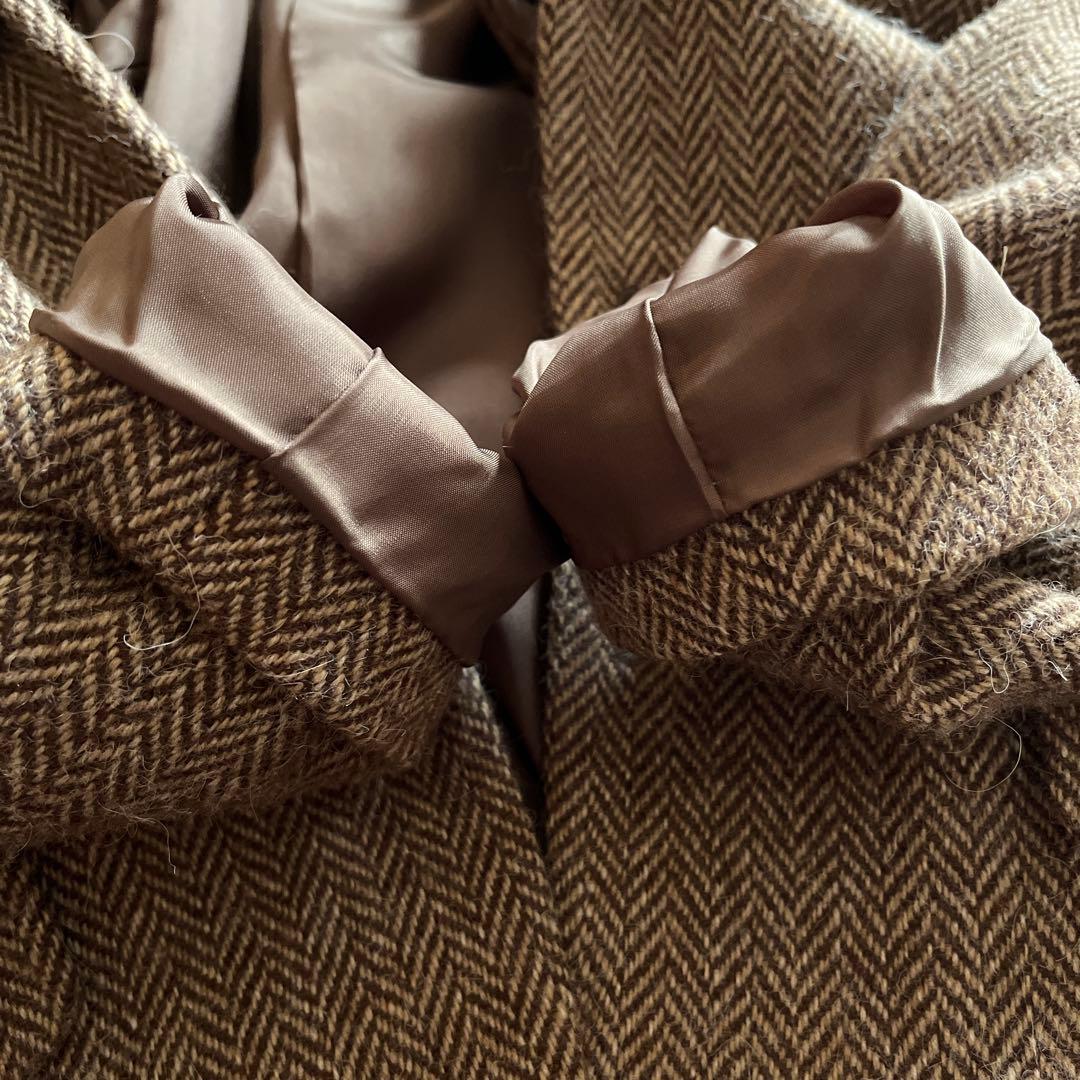 ラルフローレン　アルパカ混ウールテーラードジャケット　ヘリンボーンM 9