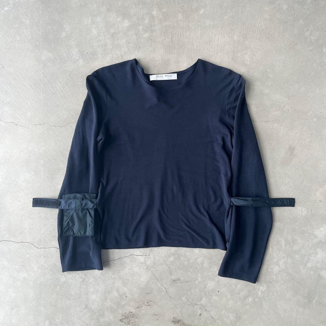 トップス miumiu 1990s archive docking-tech shirts