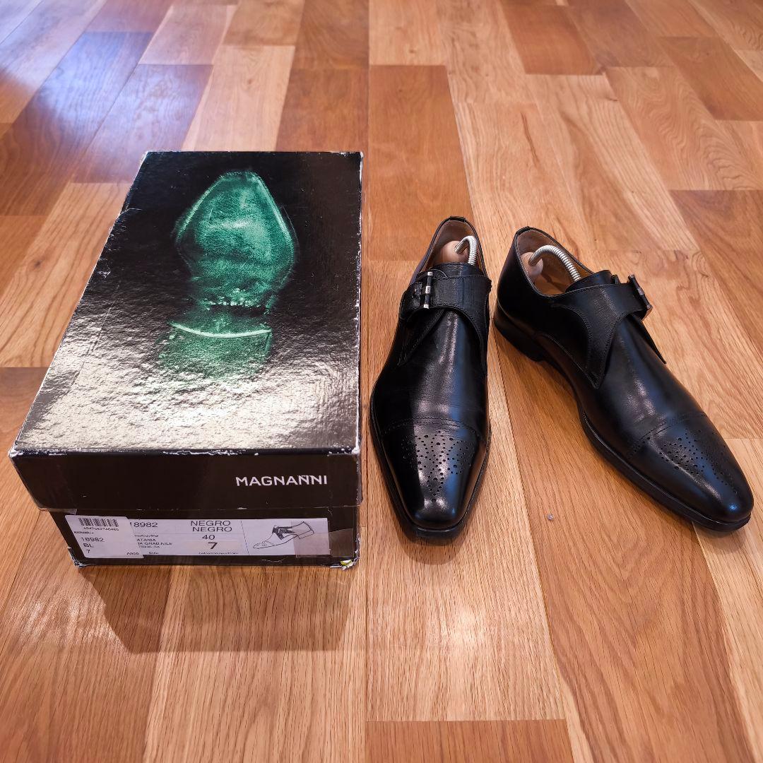 ※ナツ　MAGNANNI 　シングルモンク　ドレスシューズ　革靴