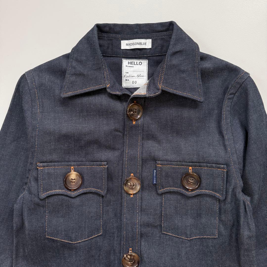希少✨極美品✨マディソンブルー デニムシャツジャケット インディゴ サイズ00