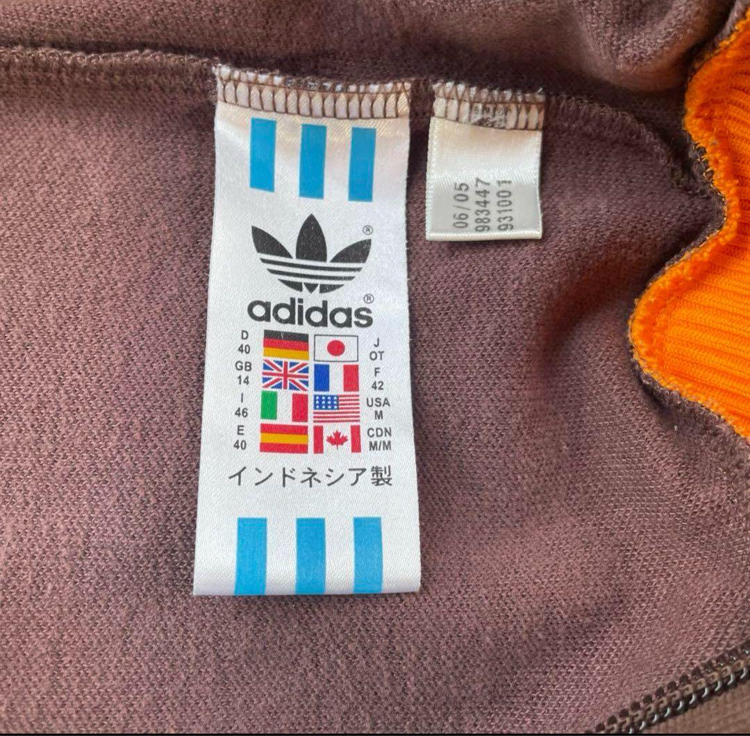 adidas ジップアップジャケット 07 ブラウン/オレンジ