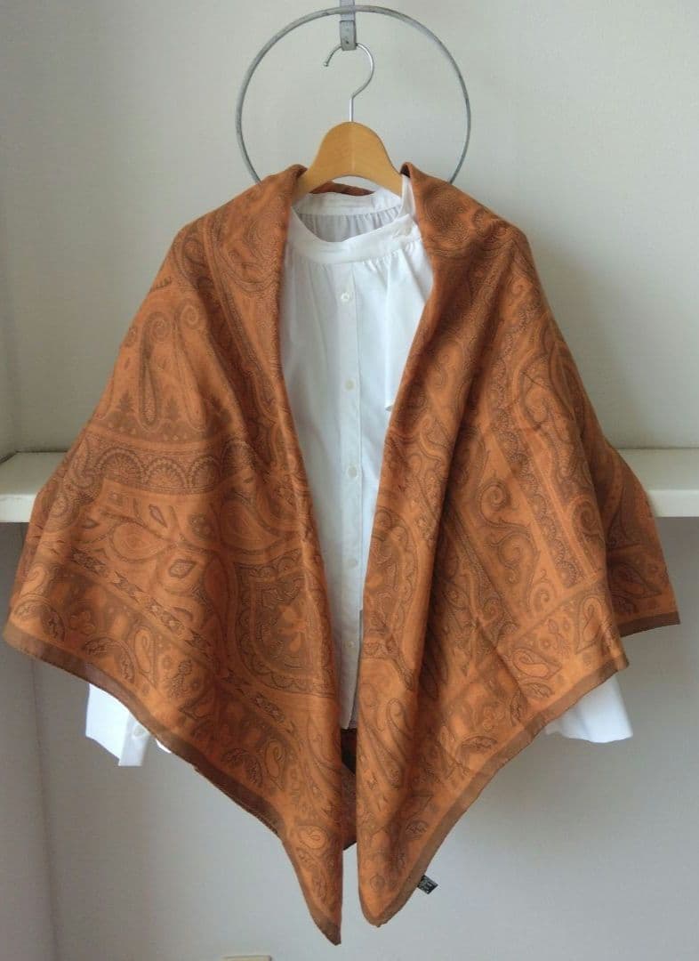 専用「美品」ETRO エトロ　大判　ストール　ショール　　正方形　ウール/シルク
