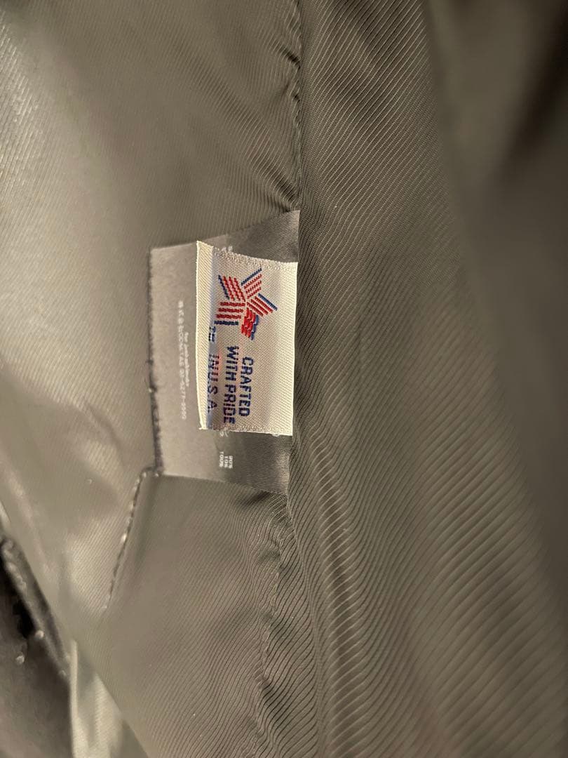 レアアイテム Schott N.Y.C. 黒 Pコート ジップ アメリカ製