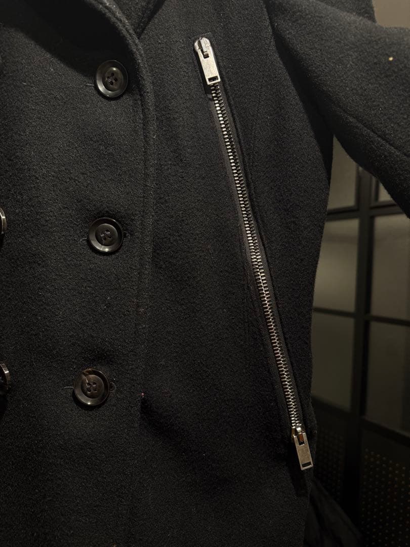 レアアイテム Schott N.Y.C. 黒 Pコート ジップ アメリカ製