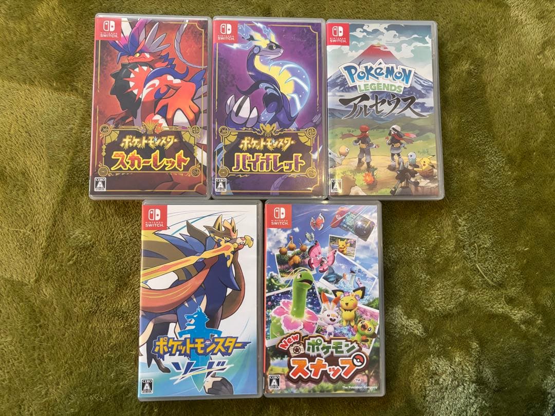 (まとめ売り)Switchポケモンゲームソフト5本セット
