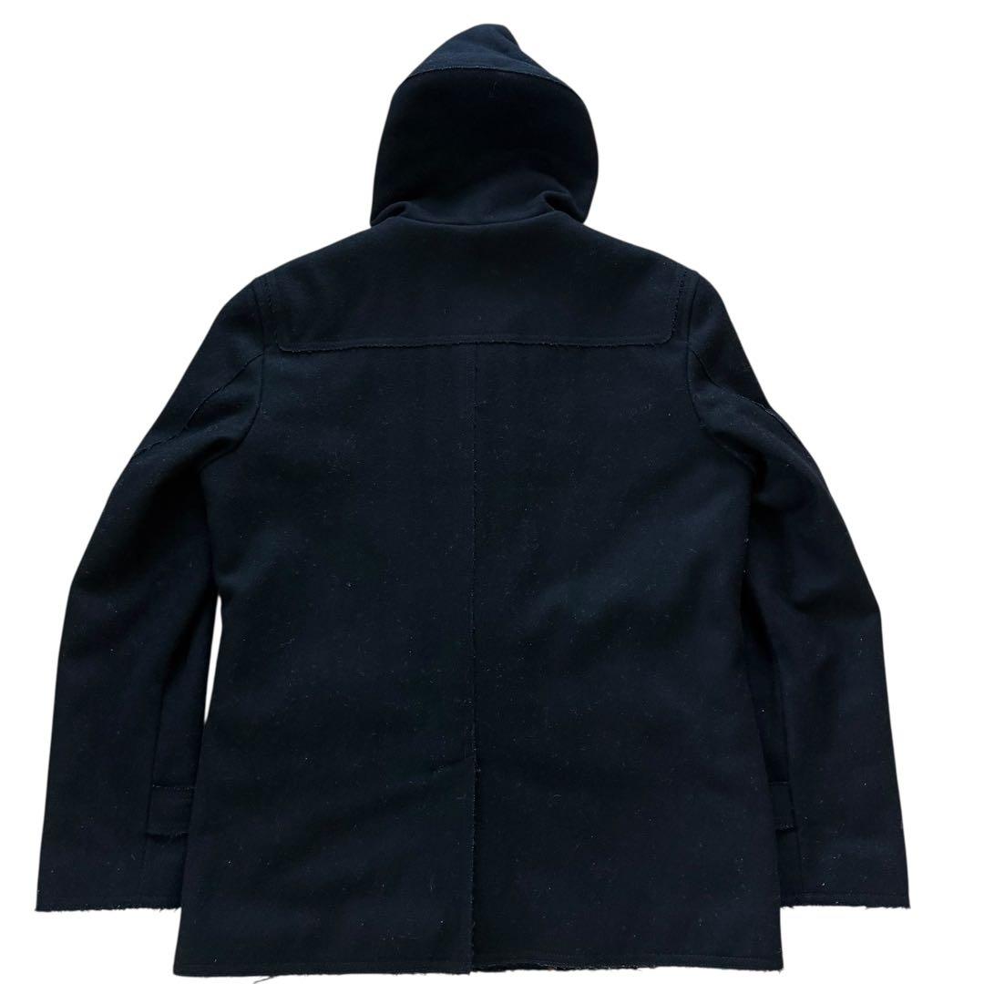 バーバリーブラックレーベル ダッフルコート ノバチェック キルティング 黒 L