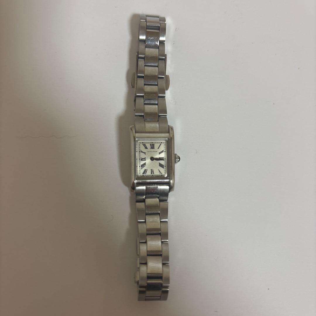 UNITED ARROWS スクエアメタル腕時計　シルバー