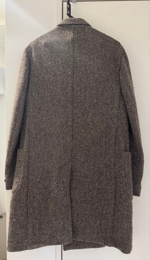 Aquascutum/アクアスキュータム　厚手 ツイード ダブルチェスターコート