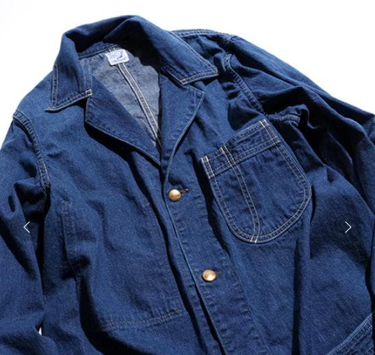 美品 オアスロウ カバーオール L デニム 濃紺 orSlow 日本製 3大きい