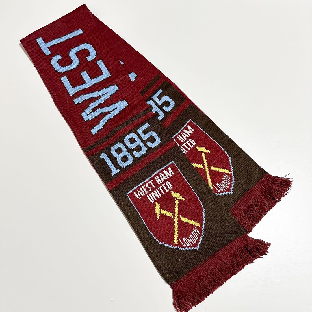 田中シェン　サッカーマフラー　フットボール　マフラー　ウェストハムユナイテッド