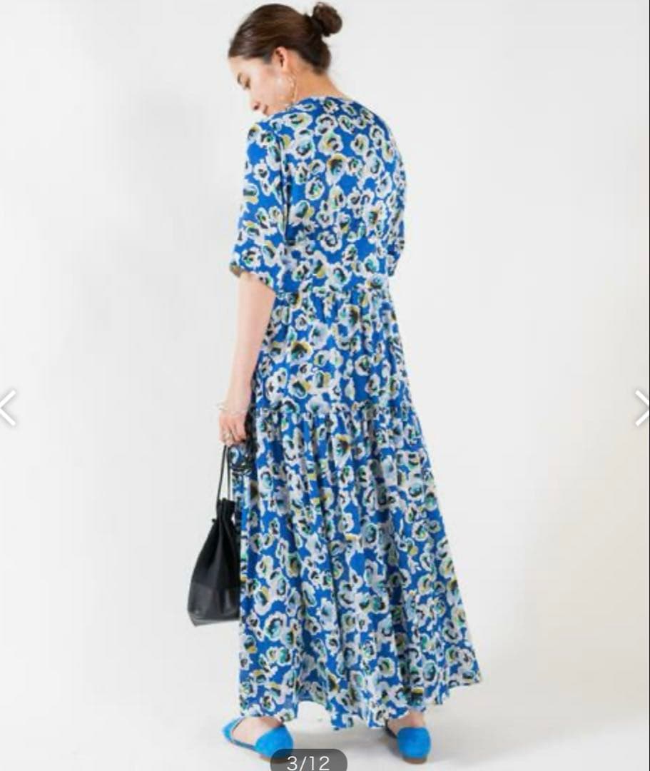 最終値下げ★TOMORROWLAND フラワープリント マキシワンピース