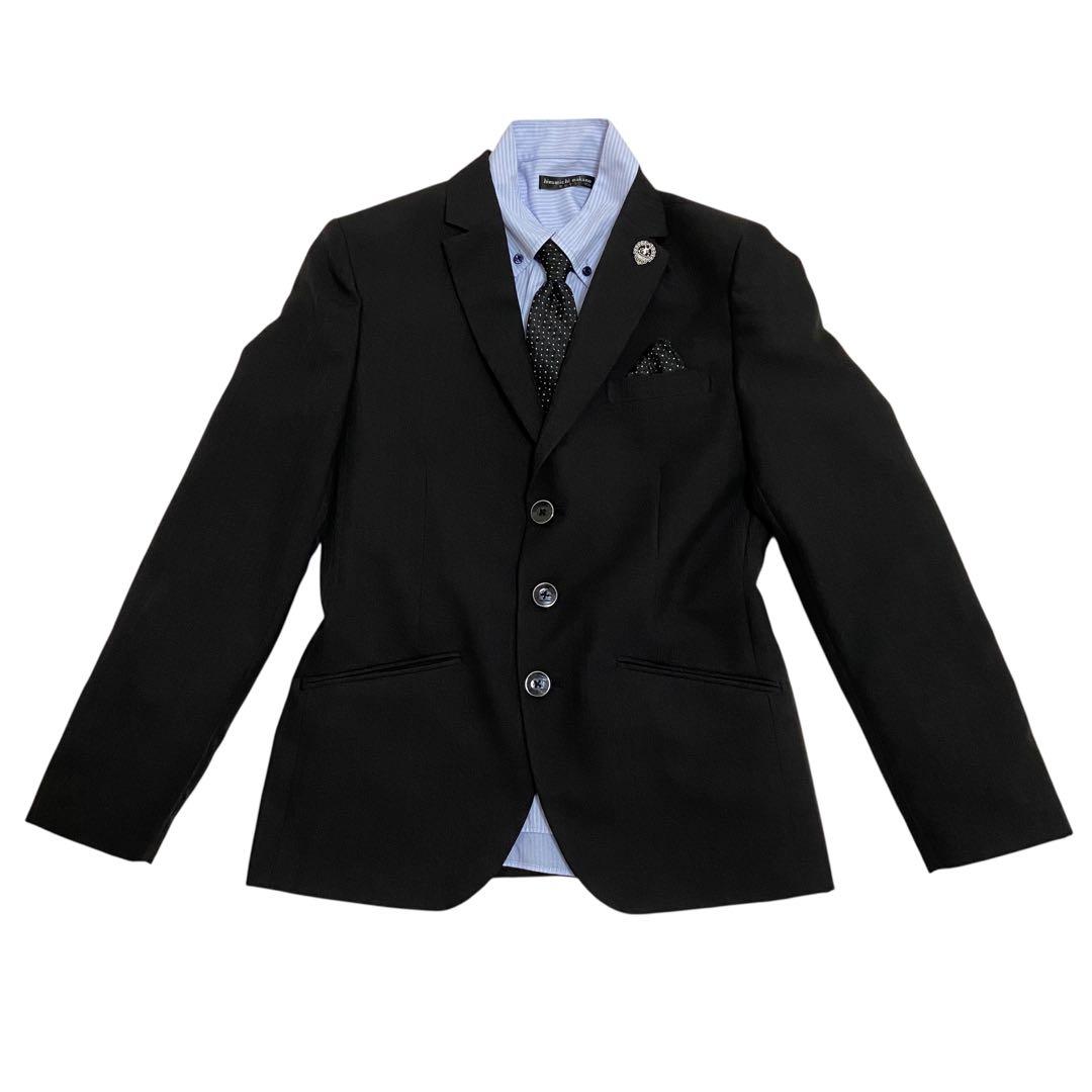 ✨極美品✨ヒロミチナカノ/フォーマル/スーツ/キッズ/卒業式/ブラック/150