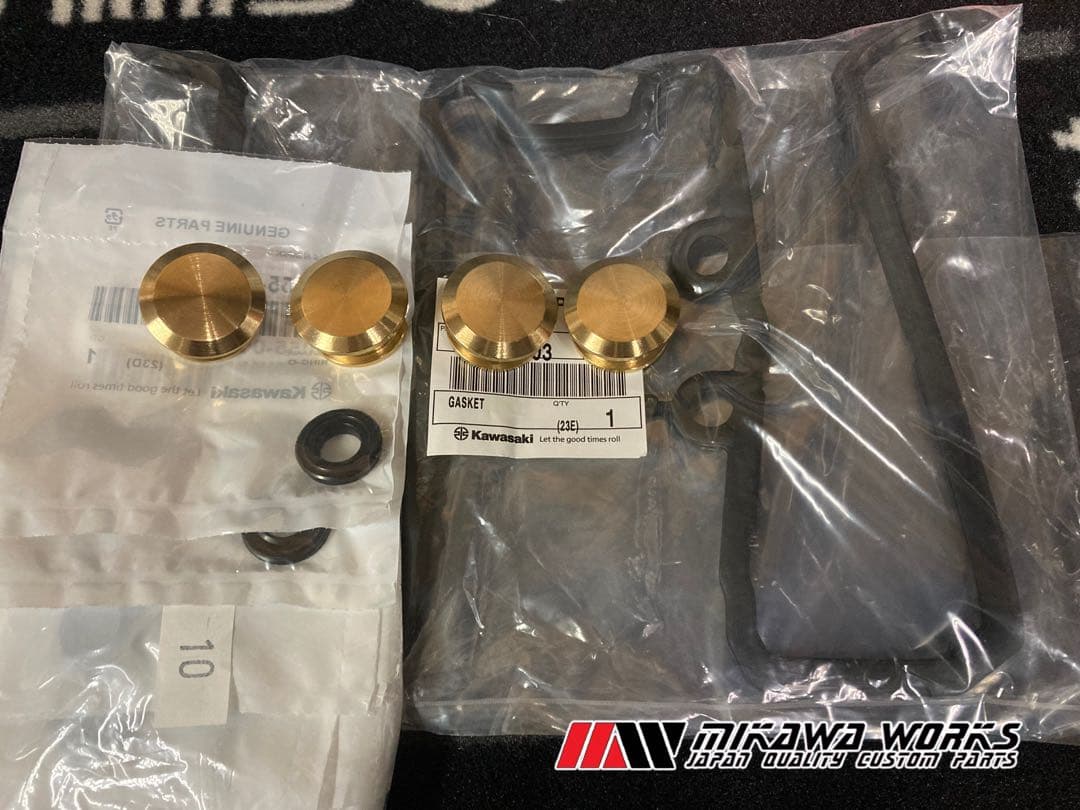 ゼファーχ 真鍮 カムプラグ シリンダーヘッド ガスケット セット カムカバー