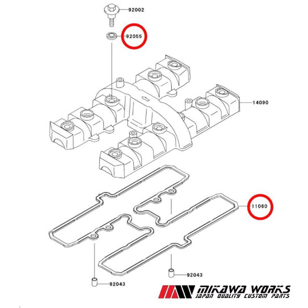 ゼファーχ 真鍮 カムプラグ シリンダーヘッド ガスケット セット カムカバー