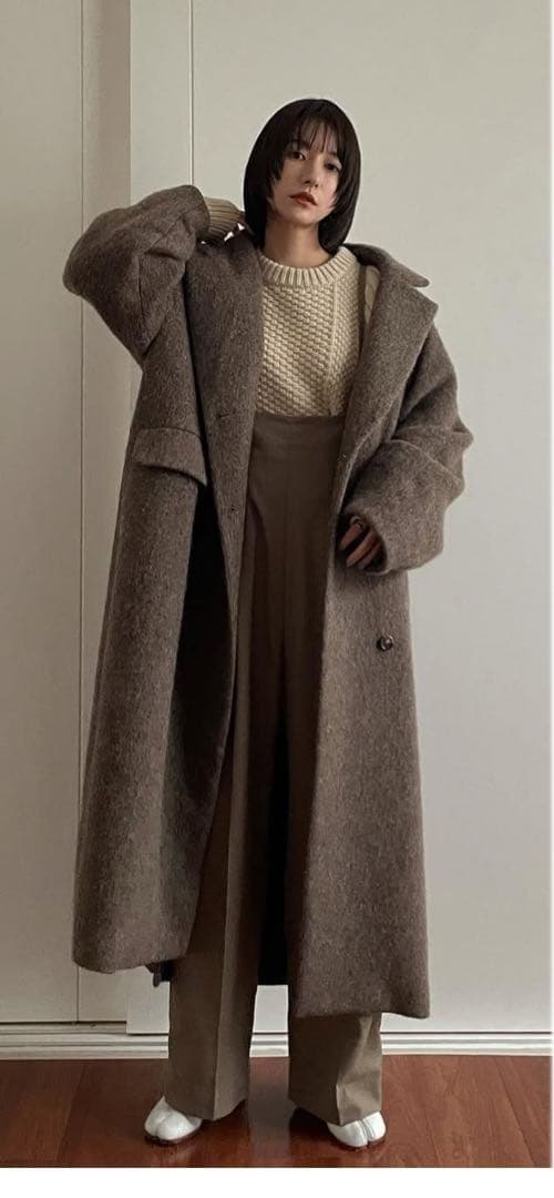 CLANE ダブルウールロングコート