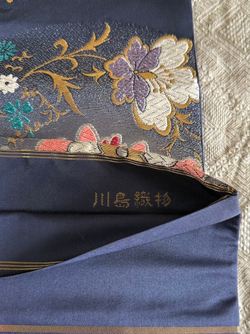 六通柄　川島織物　袋帯　振袖や訪問着に