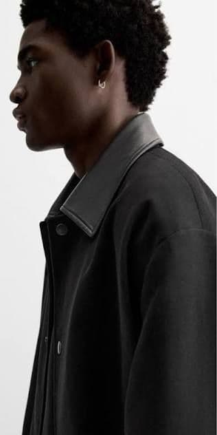 ZARAレザートレンチステンカラーチェスターコートLIMITED EDITION