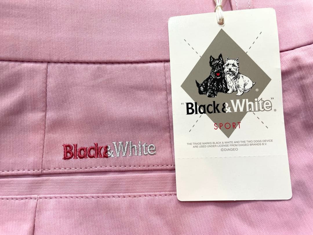 【新品】Black&White ピンク スポーツパンツ　88