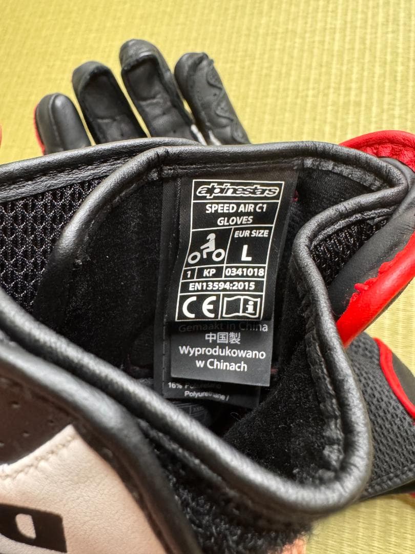 Ducati Speed Air C1 グローブ 赤白黒 Lサイズ ほぼ未使用