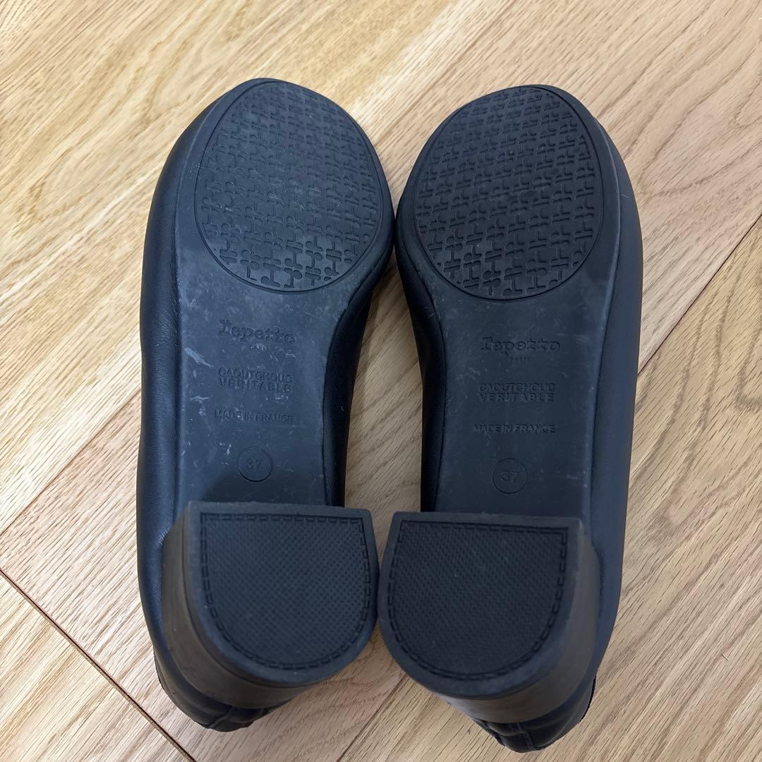 repetto レペットブラック黒 サンドリオン バレエシューズ　37