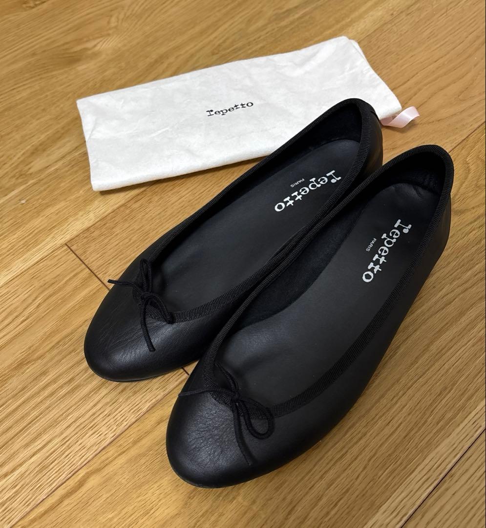 repetto レペットブラック黒 サンドリオン バレエシューズ　37