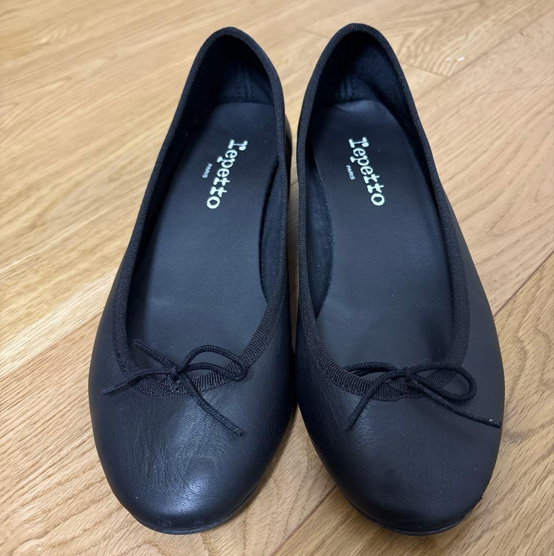 repetto レペットブラック黒 サンドリオン バレエシューズ　37
