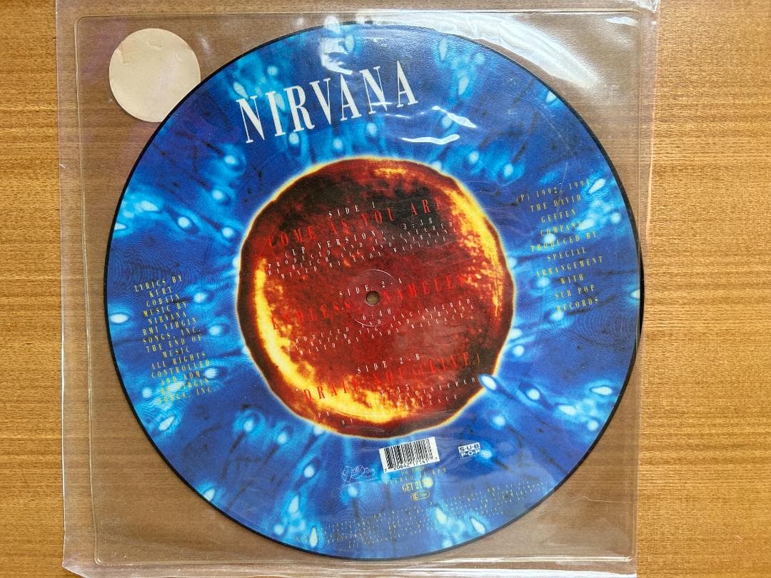 NIRVANA Come As You Are レコード