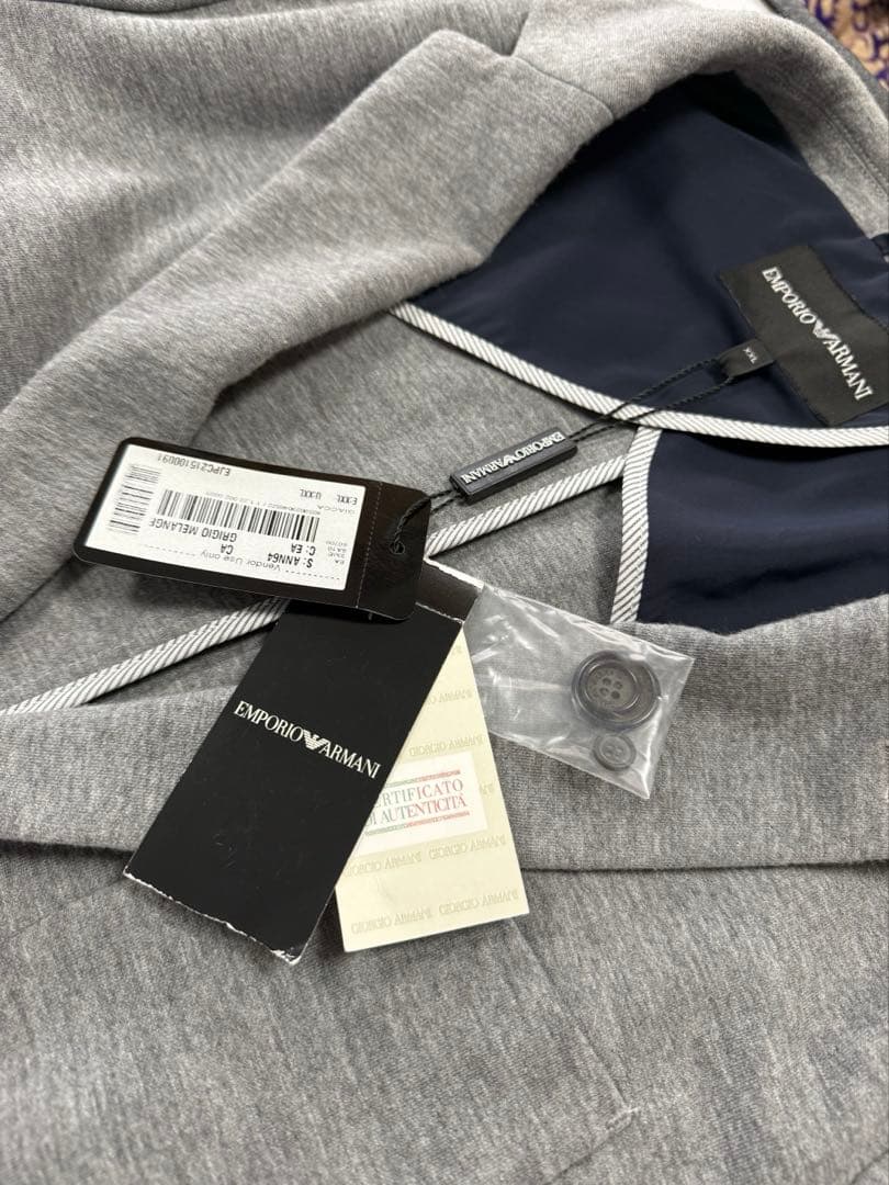 EMPORIO ARMANI テーラードジャケット スエット素材