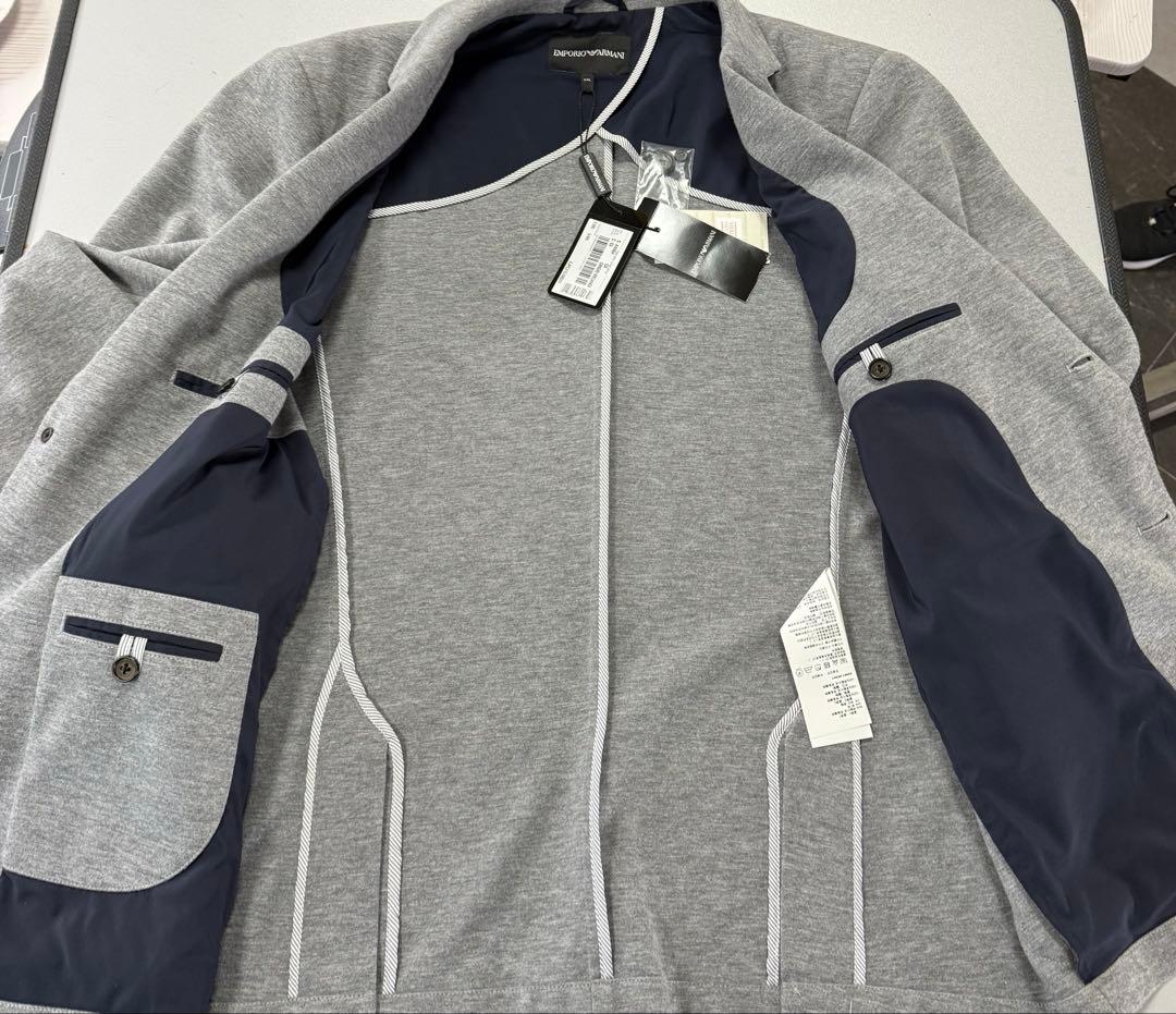 EMPORIO ARMANI テーラードジャケット スエット素材