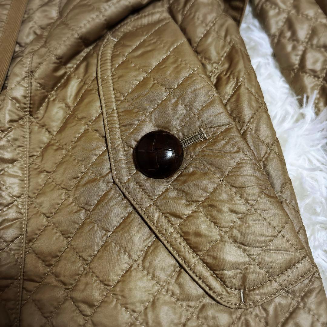 美品ブルーレーベルクレストブリッジ トレンチコートキルティング ベージュ38 M