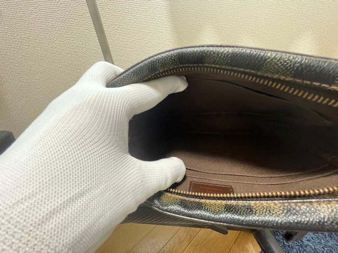 【希少】ルイヴィトン ダミエ セカンドバッグ ポーチ ビエ マカオ エベヌ