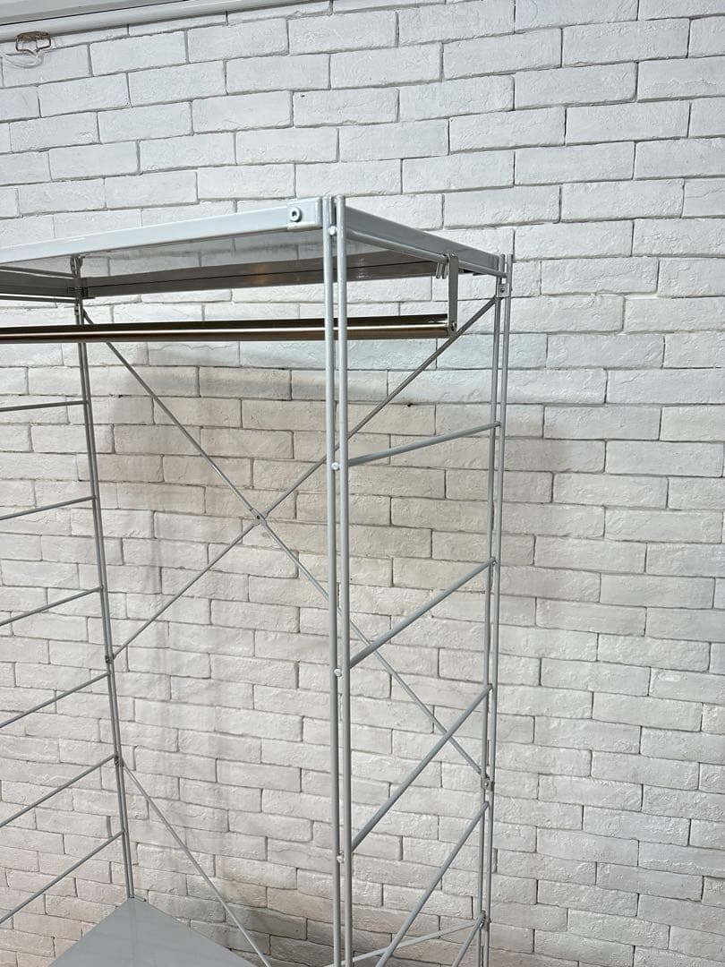 【東京都内23区配送無料】無印良品　ワードローブ　衣装　ハンガー　シェルフ　棚