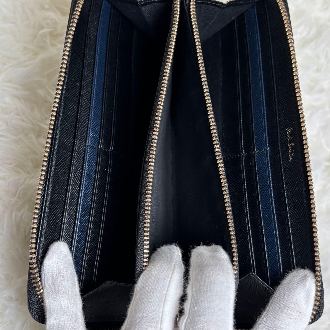 ✨超美品　Paul Smith ラウンドファスナー　長財布 レザーブラック