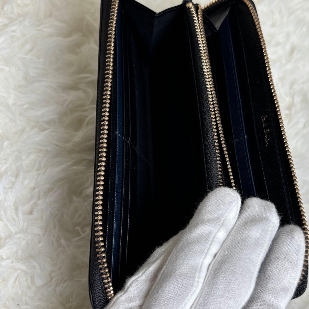 ✨超美品　Paul Smith ラウンドファスナー　長財布 レザーブラック