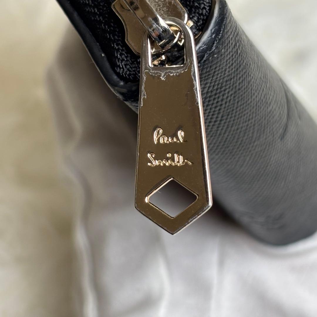 ✨超美品　Paul Smith ラウンドファスナー　長財布 レザーブラック
