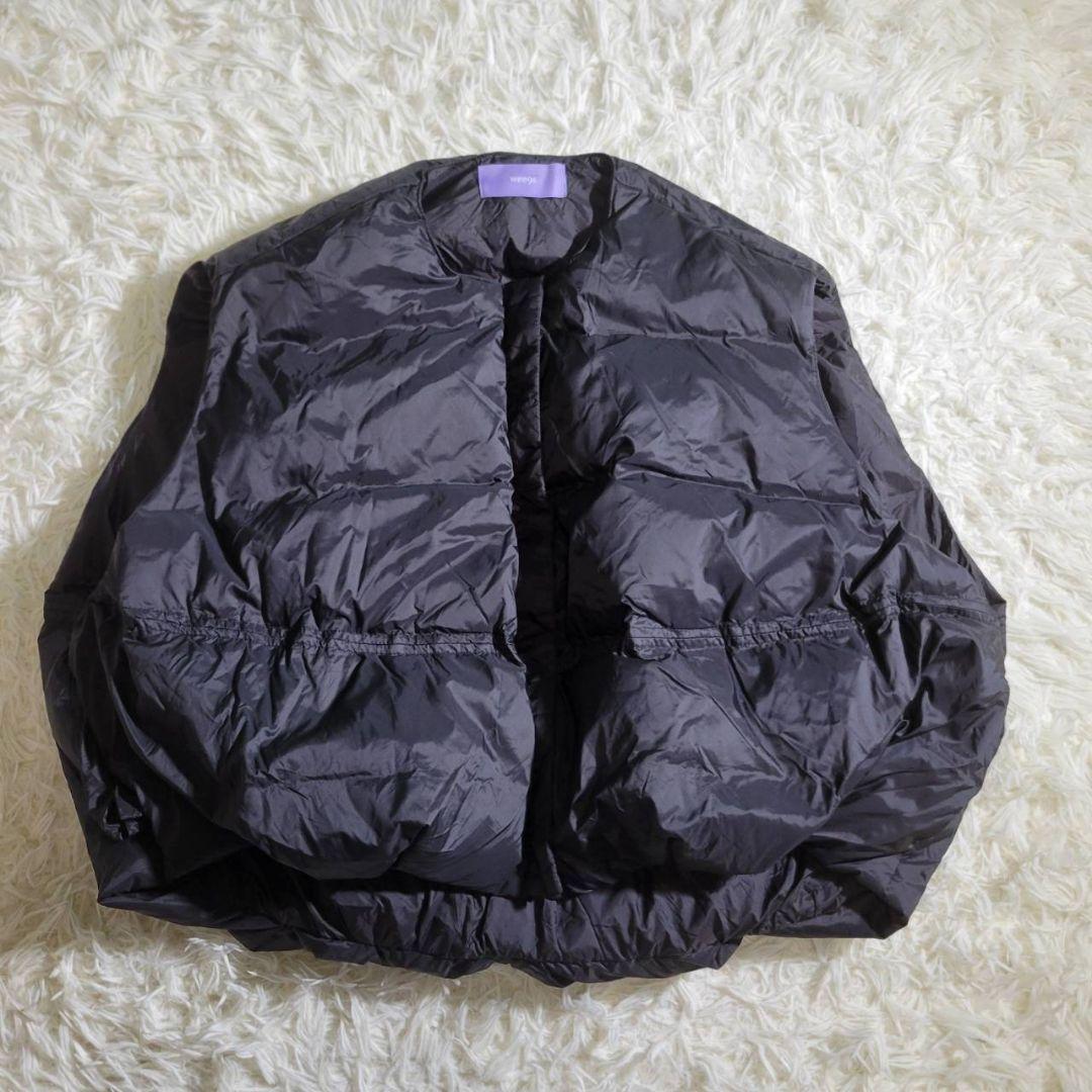 完売品・美品☆wee9s　エッグショートダウンベスト　黒　ダック